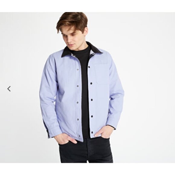 Vans x Anderson Paak Plaid Reversible Chore Jacket Men’s L/XL Purple Blue C36 - Picture 2 of 13